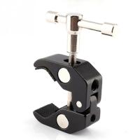 Aguja De Barra Metálica Klemmen Super C Clamps DSLR Rig Para Monitor De LCD Accesorios De Estudio Luz Metálica Pinzas De Crab T-Track - details 6