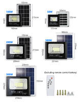 Luz Solar LED para exteriores, reflector de jardín luminoso, impermeable, luz Solar de pared para escaleras, atenuación de luz, tiempo, Control remoto - details 5