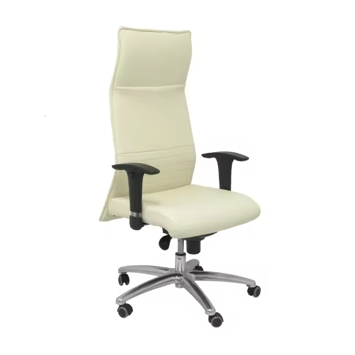 Piqueras Y Crespo Sillón de Dirección Ergonómico y Crespo Similpiel Crema - 1
