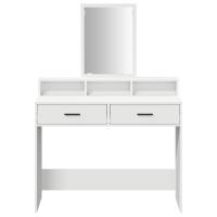 Mesita de tocador vidaXL blanca con cajones 100x41x140 cm - details 3
