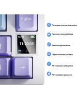 Teclado De Juego Ajazz AK820 Inalámbrico Intercambiable Ruso Diseño De Teclado Ruso Con Soporte Para Palmas USB Multicolor - details 9