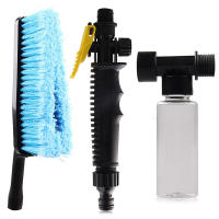 Cepillo De Coche Con Botella Limpiadora Espuma Limpia Para Automóviles Camiones Caravanas off Road 4x4 SUV Accesorios De Motocicleta Herramienta De Cuidado Del Auto - details 9