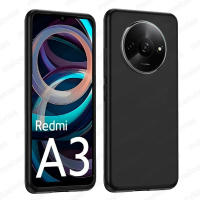 Funda + Protector Cristal Templado Opcional Para Xiaomi Redmi A3 Carcasa Forro Protector, Gel TPU Silicona Suave Flexible Mate, Color Negro Transparente, Ajuste Perfecto, Acceso Conectores Carga Auriculares, Meloenvias mle18 - details 0