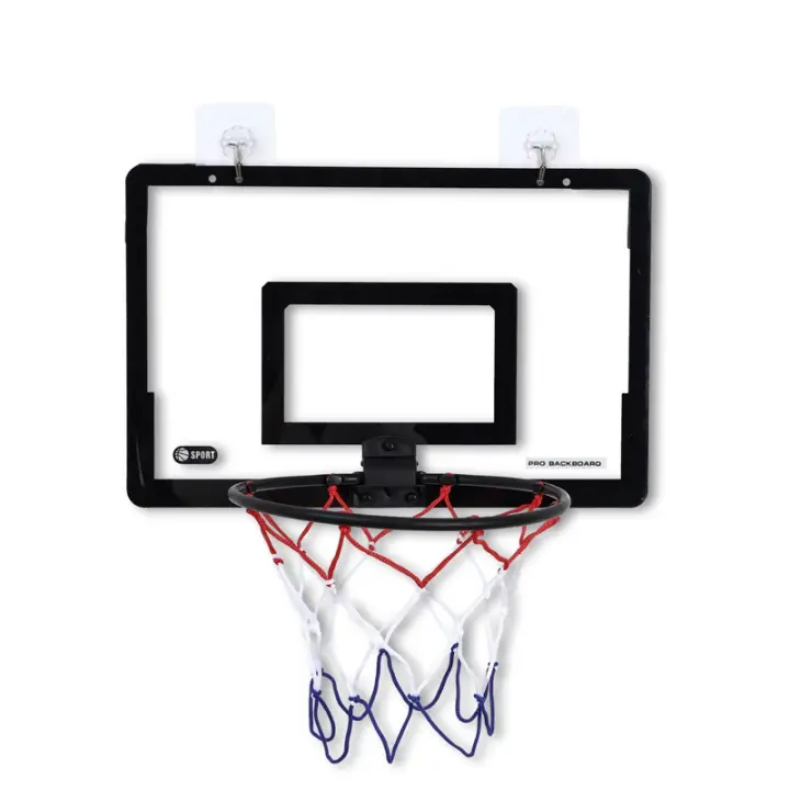 Mini Anillo De Baloncesto Para Niños Y Adultos Para Interior Montaje En Puerta O Pared Juego De Deporte De Tirador De Bola Tamaño 24CM Material De Acero - 1