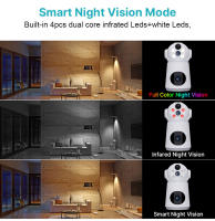 Cámara De Seguridad V380 4K 8MP Con Batería Integrada Y Dos Lentes Monitor De Bebé Indoor Con Audio Bidireccional Vigilancia Y Protección Doméstica - details 9