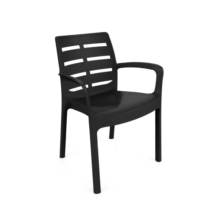Häusbed - Sillones Exterior - Canada - Gris-Antrácita - 61x54x82cm - Set 8ud - Cojines Incluidos - 1