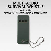 Silbato De Emergencia Al Aire Libre Con Lanyard Y Llave De Cadena Multifuncional Para Escalada Pesca Barcos Soporte De Supervivencia - details 5