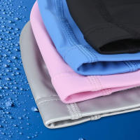 Gorro De Natación De Tela PU Para Hombres Y Mujeres Impermeable Protección De Oídos Y Cabello Largo Tamaño Extra Grande Para Adultos Colores Variados Negro Gris Blanco Rosa Fútbol Rojo Naranja Amarillo Oro - details 7