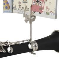 Soporte Portátil Para Partituras De Música De Hierro Plateado Para Instrumento De Viento Clarinete Accesorios De Música Marching - details 1