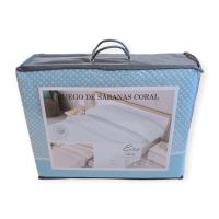 Mercatienda.es Sábanas de Coralina Térmica Premium - 220 Gramos de Invierno - Doble Perchado - MOD RETAMAS BEIS - Válidas 190/200cm + 30cm - Confort Antiestrés - Serie Oro - details 5