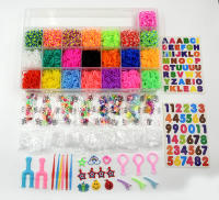 Juego De Hilo De Goma Para Tejer Pulseras DIY Manualidades Para Niñas Set De Loom De Silicona Regalo Creativo Para Niños Y Niñas - details 3