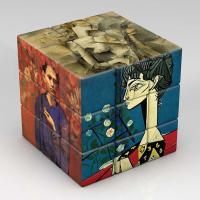 Cubo Mágico 3x3x3 Con Patrones De Van Gogh Monet Da Vinci Picasso Juguete Educativo Para Niños Regalos De Diversión Y Desafío - details 3