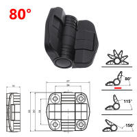 QD 4PCS Abrazadera De Torque Ajustable De Nylon Para Control De Posición De Puerta 80/115/150 Grados Impermeable Herramienta Marítima - details 0