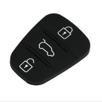 Carcasa De Llave Remoto De Plástico Negro Con 3 Botones Para HYUNDAI I20 I30 Ix35 Ix20 Rio Venga Repuesto De Parche De Goma - details 3