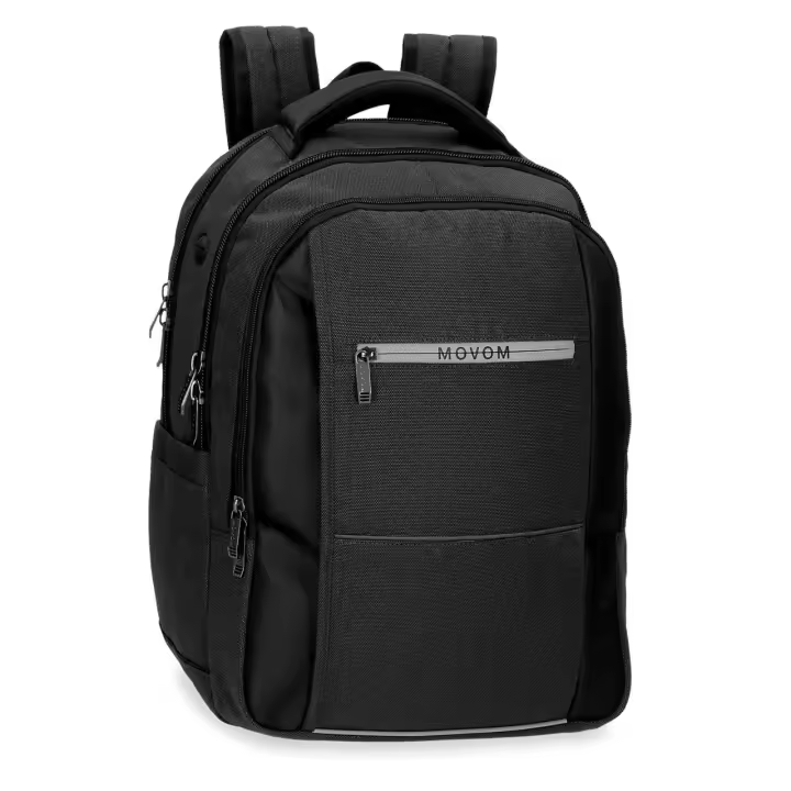 Movom Mochila de 33 cm x 44 cm x 18 cm fabricada en Poliéster. Negro - 1