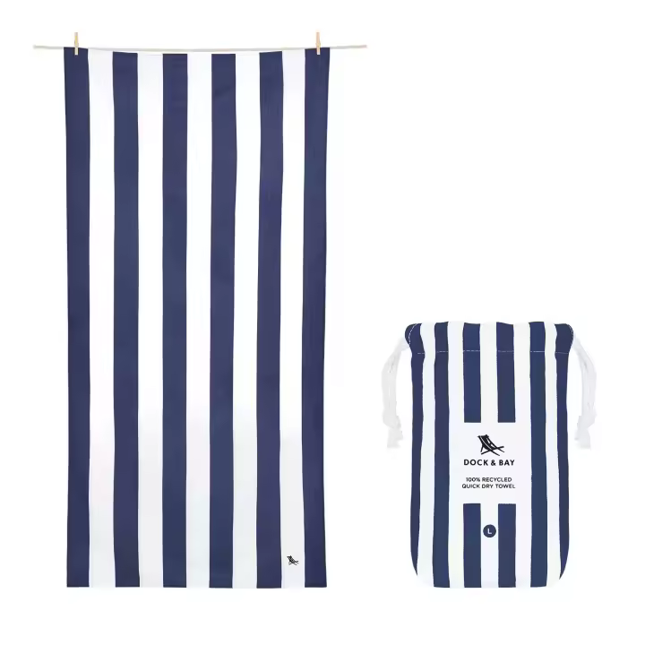 Toalla cabana Navy XL Dock & Bay (200x90) - 1