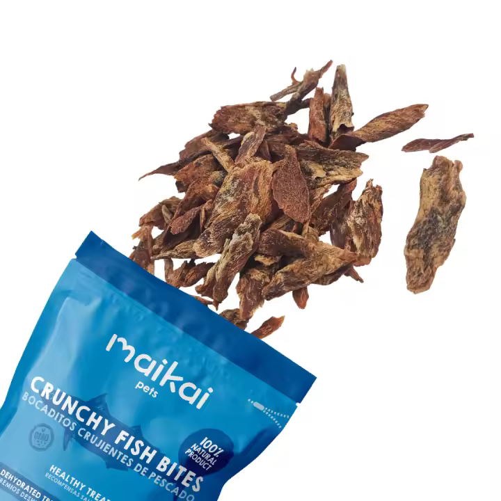MAIKAI Chuches para Perros y Gatos - 100% Naturales - Bocaditos de Pescado 125g - Snacks Saludables para Dieta BARF - Premios para Perros y Gatos, Altos en Proteína y Sin Cereales - 1