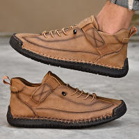 Zapatos Casuales Para Hombre De Cuero Hacer a Mano Transpirables Mocasines De Moda Talla Grande 38-48 Zapatos De Barco Lujo - details 9