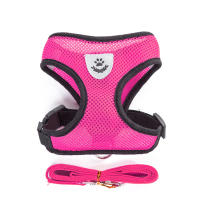 Correa De Ajuste Para Gatos Y Perros Pequeños Conjunto De Arnes Respirable Para Caminar Al Aire Libre Vestido Para Bulldog Francés Chihuahua Pug Con Reflectores Todas Las Estaciones - details 11