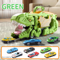Gran Dinosaurio Devorando Coche Juguetes Tyrannosaurus Rex Aluminio Ejection Inercia Transporte Coche Juguete Para Niños Regalo De Cumpleaños - details 3