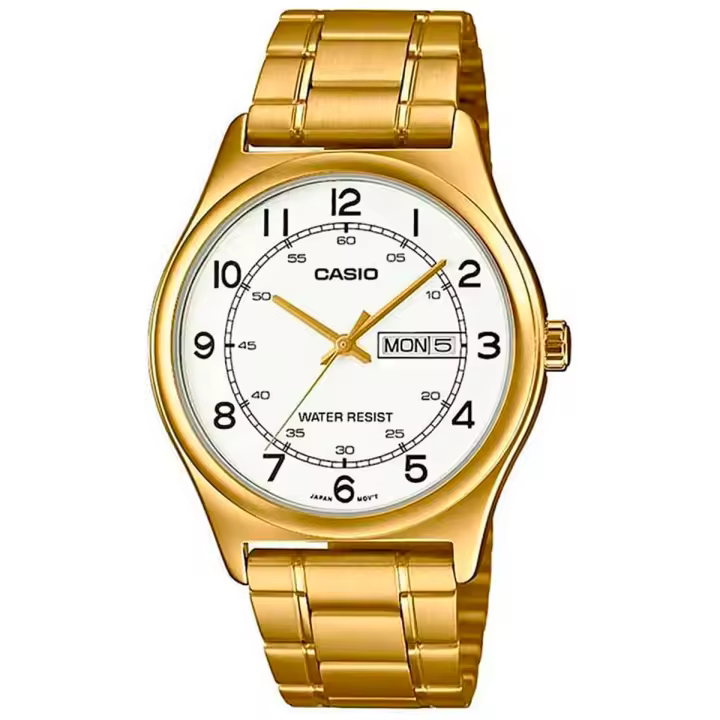 Casio  Mtp-v006g-7budf Reloj De Pulsera Analógico Para Hombre Color Dorado - 1