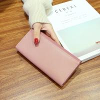 Cartera Larga De PU Para Mujer Con Cierre De Hasp 5 Colores Moda Monedero Bolso Monedero Con Bolsillo Para Teléfono Clutch - details 9
