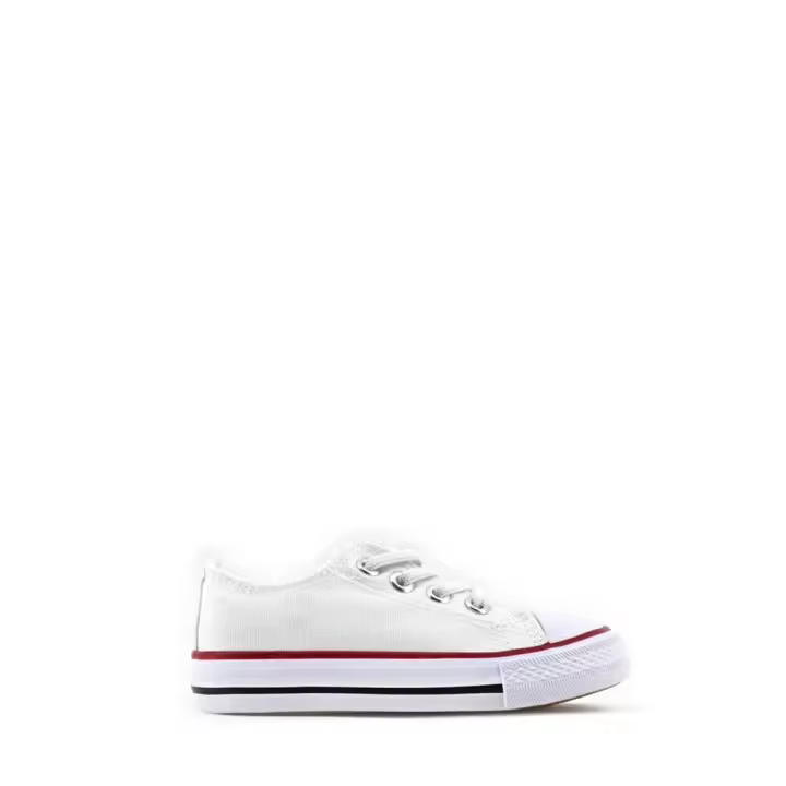 MODELISA Zapatilla De Lona Plana Con Cordón Estilo Casual Niños - 1