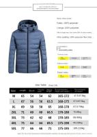 Chaqueta De Pato Acolchada Exterior Para Hombre Casual Con Capucha Impermeable Y Respirable Para Otoño E Invierno Cálida Y Ligera - details 5