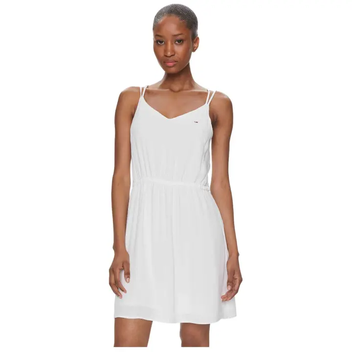 Vestido TOMMY JEANS Essential Strappy para mujer en color blanco - 1