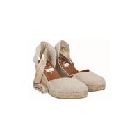 VIGUERA 1939 NATURAL Alpargatas de mujer 35894 25V VALENCIANA CINTAS CUÑA YUTE LINO NATURAL - details 1