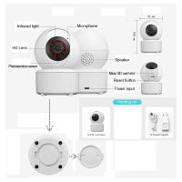 Cámara PTZ WIFI De Seguridad Con Visión Nocturna Y Seguimiento Automático CCTV IP Vigilancia Video Inteligente Para Hogar Cloud Smart Home Cam - details 0