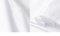 Camiseta Clásica De Algodón Para Hombres Y Mujeres Transpirable Top Unisex Para Parejas Color Sólido Negro Blanco - details 5