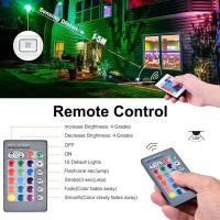 Foco LED RGB para Exterior de 100 W con mando a distancia, 16 Colores Y 4 Modos, resistant to Agua IP67, iluminación de seuridad para Exterior sin función de Memoria, para Jardín, Paisaje, escenario, patio, calle - details 1