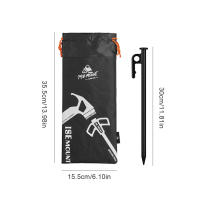 4Pcs Palos De Tenda Para Camping Al Aire Libre Herramienta De Acero Fuerte De 30cm Accesorios De Tenda Negro Para Canopy Y Awaníng - details 11