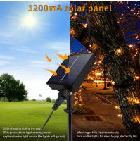 Tira De Luces LED Solar Para Jardín Fiesta Boda Navidad Decoración De Árbol De 10M-100M Impermeable 5V Para Exterior - details 6