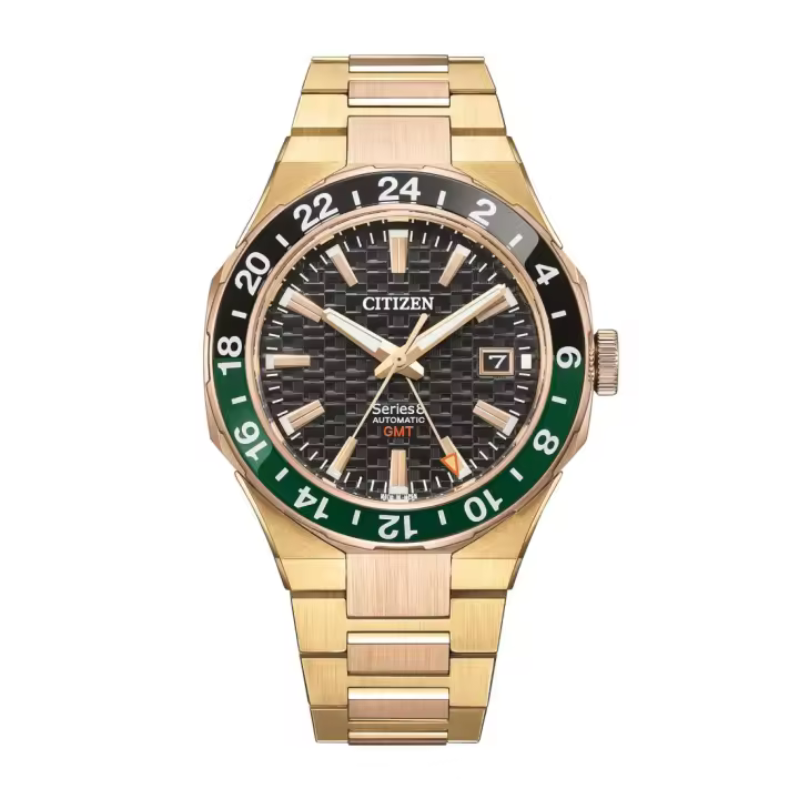 RELOJ CITIZEN NB6033-51E SERIES 8 SS GOLD AUTOMATIC GMT SAPPHIRE EAN: 4974374344311 CITIZEN NB6033-51E - 1