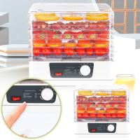 Deshidratador de frutas, máquina deshidratadora de alimentos, 5 bandejas apilables de acero inoxidable, secador de carne seca con secado por aire caliente de 110 V, conservador de alimentos eléctrico para frutas y verduras (blanco) - details 4