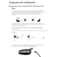 Intercomunicador De Casco X1 plus Motor Bluetooth 5.0 Headset Inalámbrico Para Motocicleta Con Altavoz Interfono Manos Libres 1000m - details 13