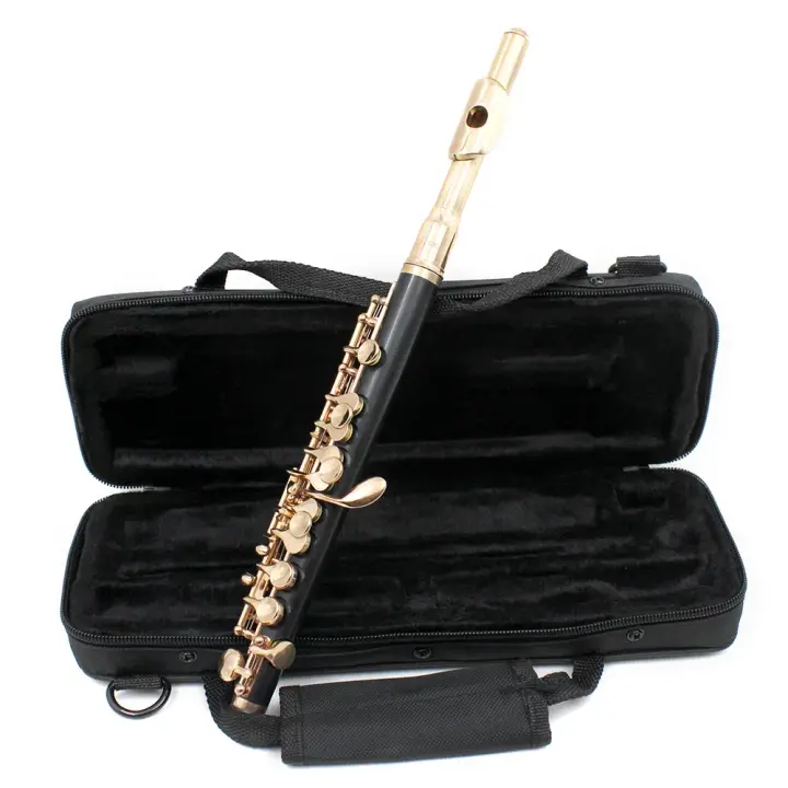 SLADE Flauta Piccolo De Cuerpo De Cupro-Níquel Tono C Con 16 Agujeros E Key Oro Y Plata Instrumento Musical De Viento Profesional - 1