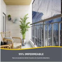 Lenas transarentes impermeables con ojales, para Patio, Para encofrar invernadero, Porche, dosel, Planta, Camping, 1 UD. - details 1