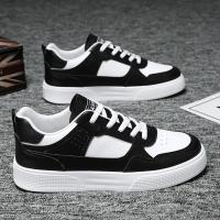 Zapatos Casuales Para Hombre En Cuero Blanco Ligeros Y Transpirables Con Plataforma Zapatillas De Patinaje Deportivas De Verano Y Otoño - details 1