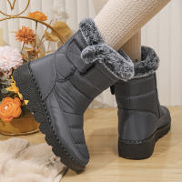 Botas De Nieve Impermeables Antideslizantes Para Mujer Con Peluche Sintética Abrazadera De Plataforma Botines De Invierno Calientes Talla 35-44 - details 10