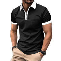 Camisa Polo De Verano Para Hombre Con Cierre Y Manga Corta Transpirable Y Ligera Estilo Casual Streetwear Top Para Jogger - details 2
