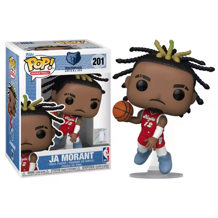 FUNKO POP! NBA: MEMPHIS GRIZZLIES - JA MORANT (CITY EDITION 2024), 83844, Nº201, TIENDA CON LICENCIA OFICIAL - 1