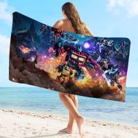 Toalla De Baño Infantil Con Diseño De Transformers Autobots Toalla De Playa Toalla De Piscina Regalo De Vacaciones Toalla De Picnic Tamaño 30x60 Cm 50x100 Cm 76x182 Cm Toalla De Poliéster/Celulosa Absorbente Y Secado Rápido - details 1