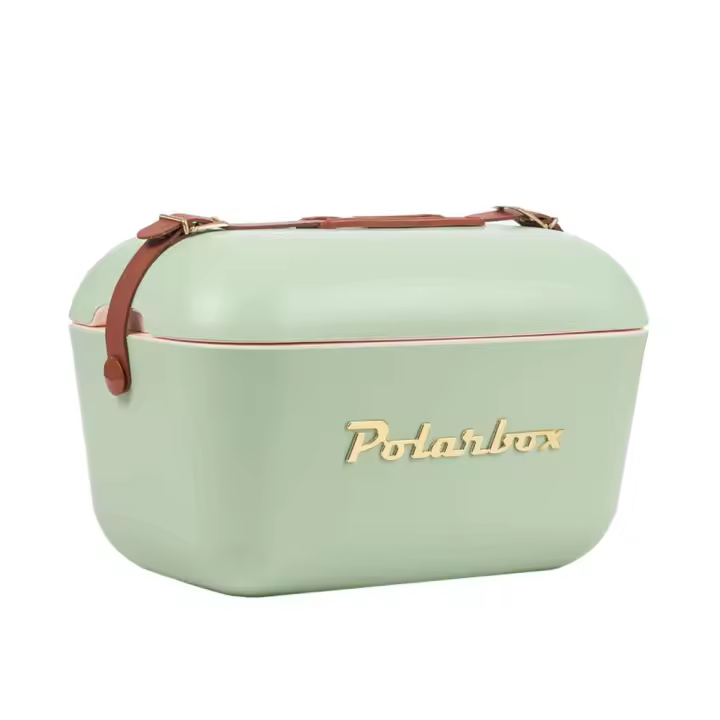 Nevera CoolerBag 20L Oliva Gold - Pop con Asa Marrón Polarbox - 1