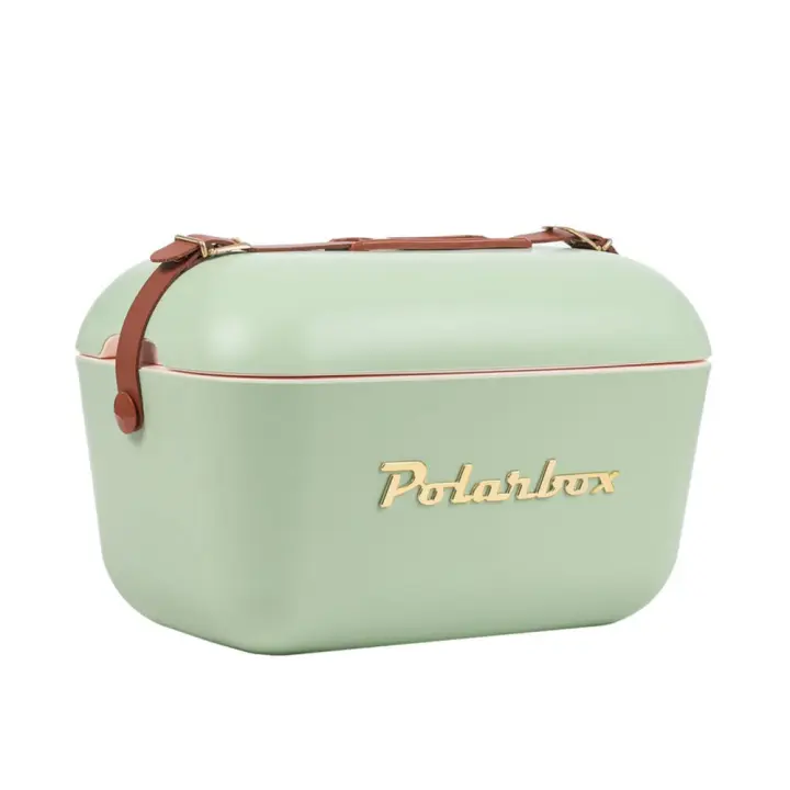 Nevera CoolerBag 20L Oliva Gold - Pop con Asa Marrón Polarbox - 1