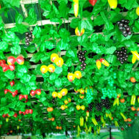 4PCS Vinateras Artificiales De Plástico Con Hojas Verdes Decoración De Pared De Plantas Para Hogar Jardín Bodas Y Fiestas - details 8