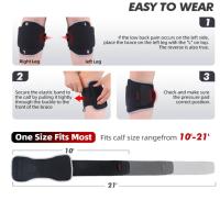 Dispositivo para aliviar el dolor de ciática COMFORCE, soporte de rodilla para aliviar el dolor de nervios ciáticos con almohadilla de presión más ancha para hombres y mujeres, alivio del dolor de ciática para aliviar el dolor de rodilla. ( Talla Unica ) - details 2