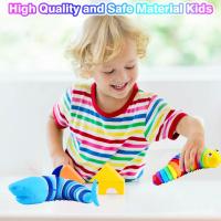 Juguete Educativo Y De Alivio Del Estrés Para Niños 2 Piezas De Caterpillar Y Tiburón Rompecabezas Colorido Y Formas Adecuado Para Edades 3-12+ - details 4